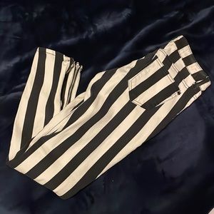 Forever 21 black striped jeans